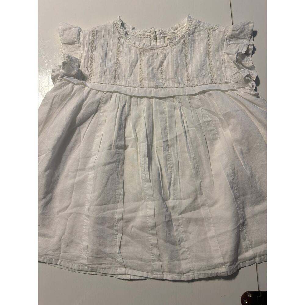 Girls large (10-12) Gymboree white top